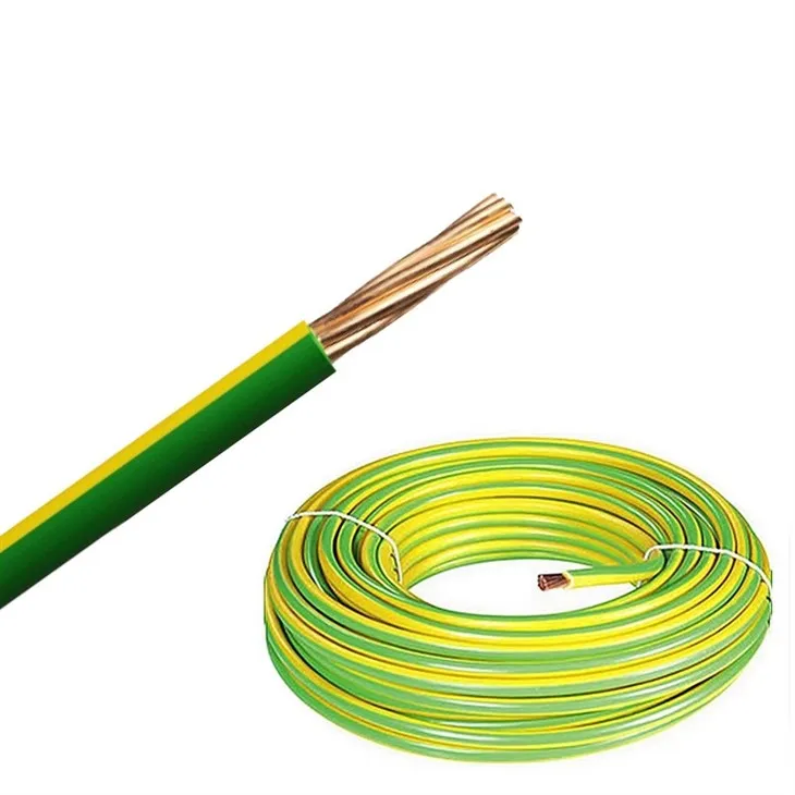 Flexible 10mm Green Yellow Earth Cable For Wiring factory