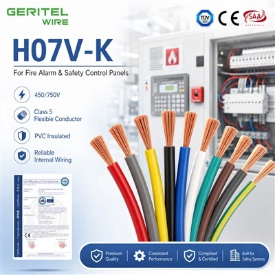 Wayar Fleksibel HAR H07V-K Untuk Aplikasi Panel Eropah